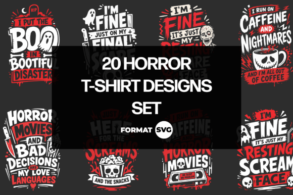 20 Horror SVG Design Bundle 2