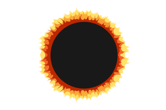 Burning Black Sticker Border: Graphics for Editorial Impact