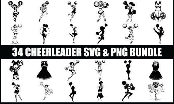 Cheerleader SVG PNG Bundle: Graphics & Illustrations for Creative Projects