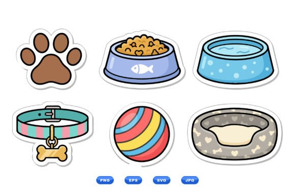 Cute Pet Sticker Clipart Pack