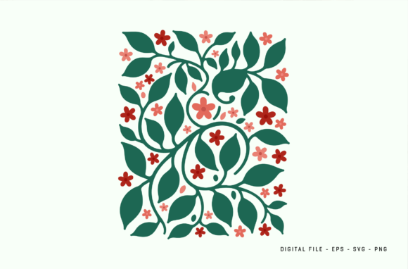 Delicate Flower Pattern SVG for Graphics and Illustrations