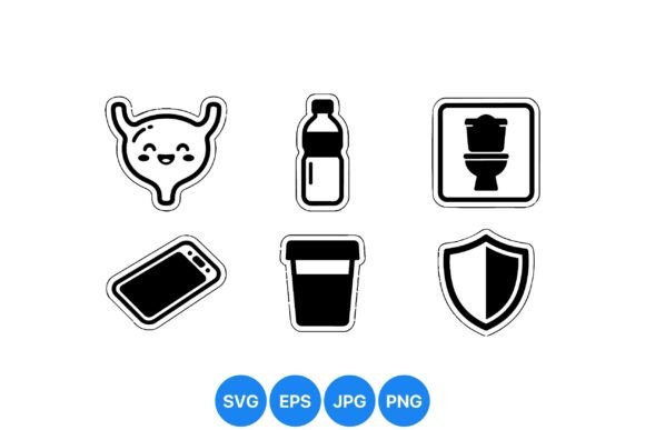 Medical Icon Sticker Collection: Graphics for Branding