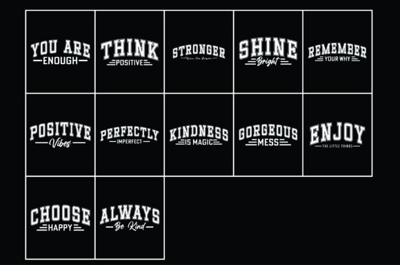 Motivational Svg Png Bundle, Varsity Shi