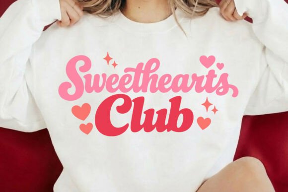 Valentine Sweet Hearts Club SVG PNG Love Graphics