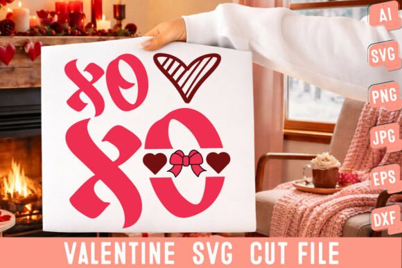 XOXO SVG Cut File for Graphics and T-Shirt Designs